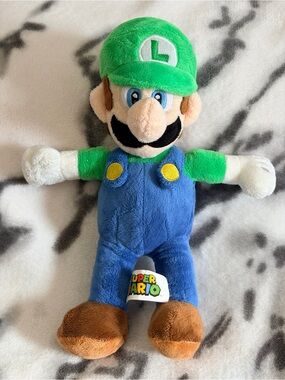 Nintendo Super Mario Bros. LUIGI 12” Plush Toy/Officially Licensed
